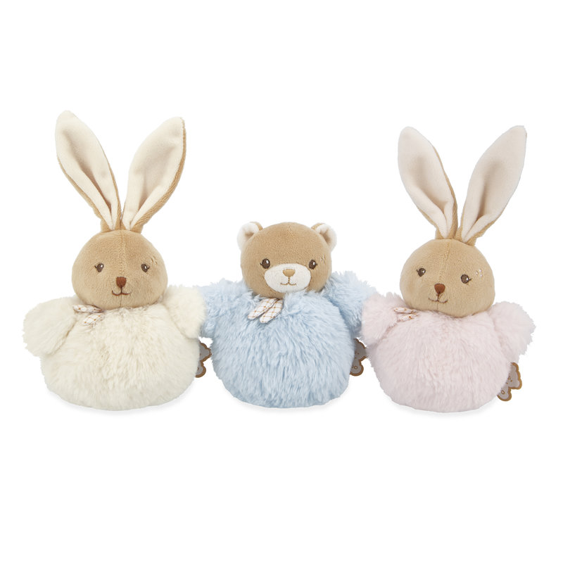 Peluche Pompon Lapin Crème Kaloo collection
