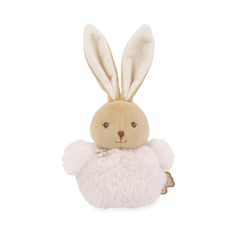 Peluche Pompon Lapin Rose Kaloo face avant