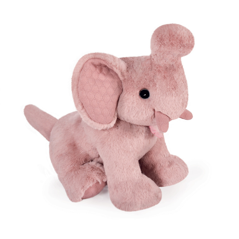 Peluche Preppy Chic Elephant Rose Poudré 35 cm Histoire d'Ours Produit face