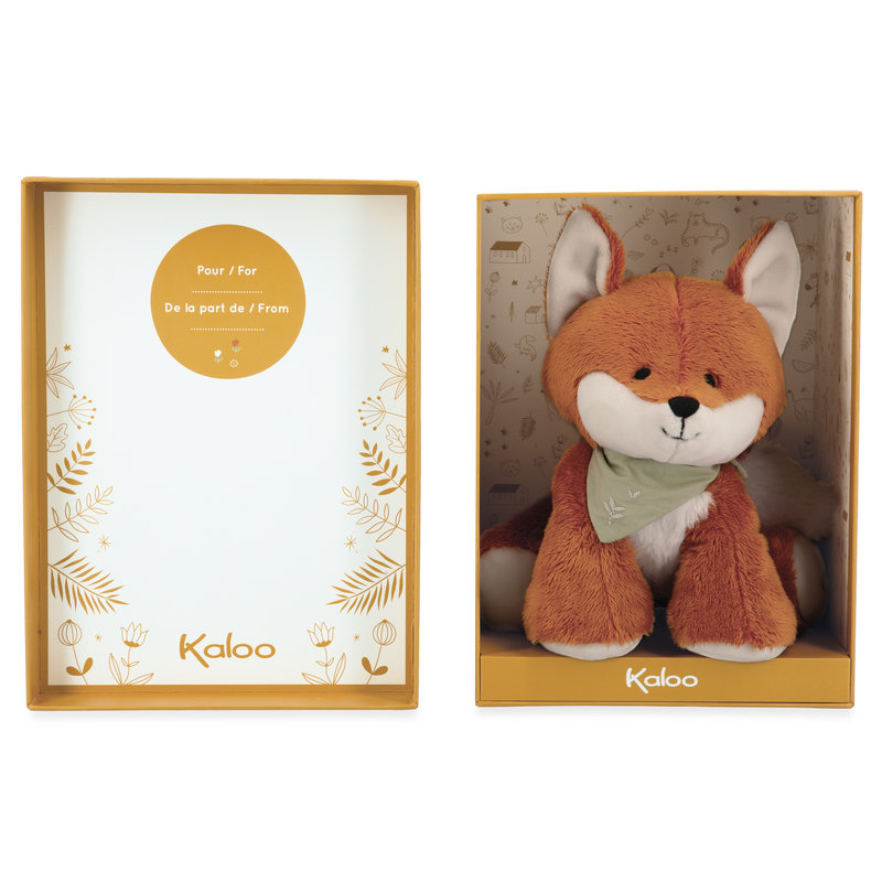 Peluche Renard Paprika 17 cm Kaloo boîte