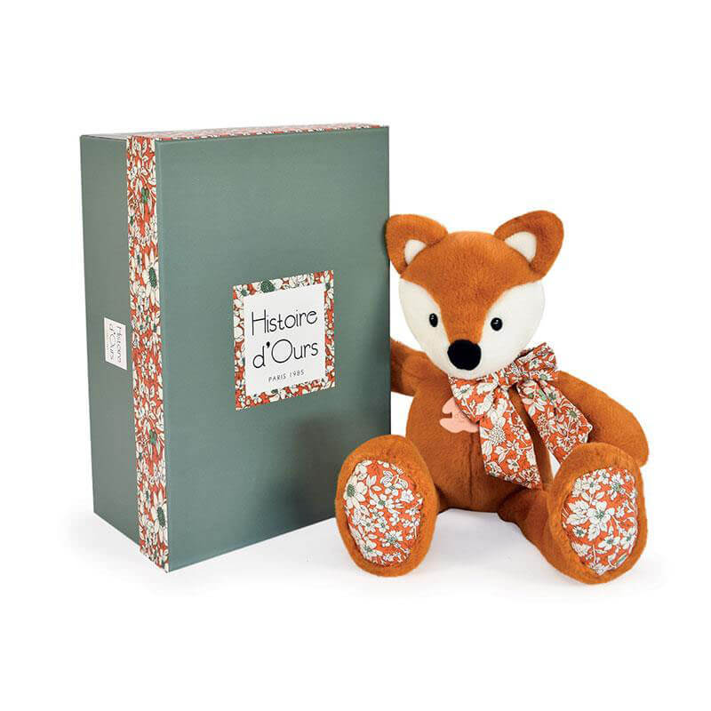 Peluche Renard roux 25 cm doudou renard Histoire d'ours - Bambinou