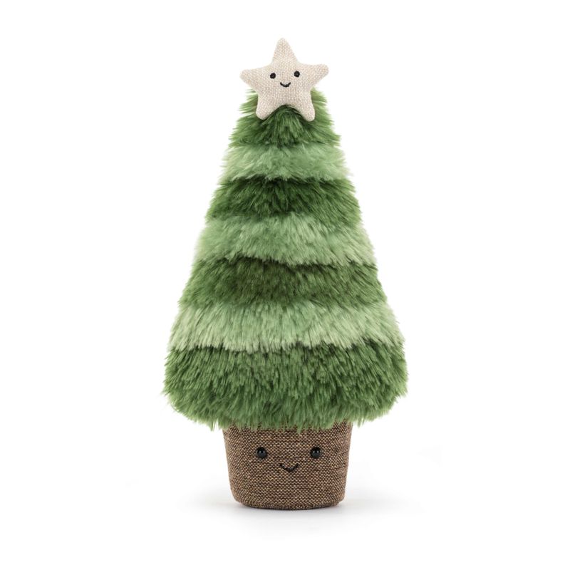 Peluche sapin Amuseable Nordic Spruce Christmas Tree Jellycat face 