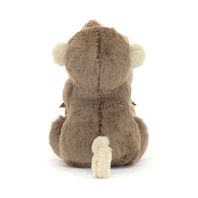 Peluche Singe Bashful Monkey avec doudou Jellycat dos