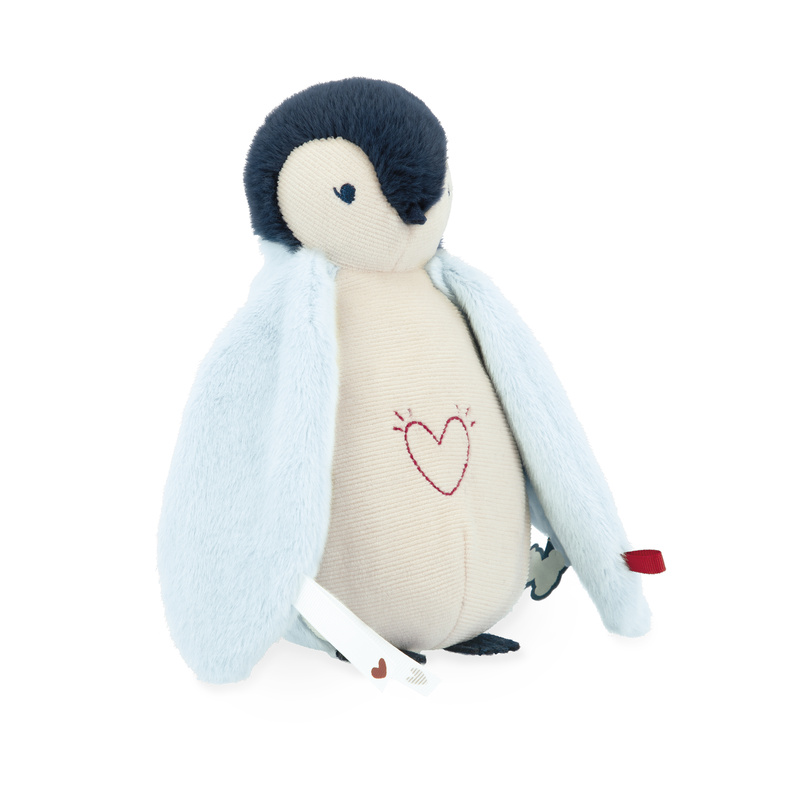 Peluche Veilleuse Manchot Bleu KALOO cote droit