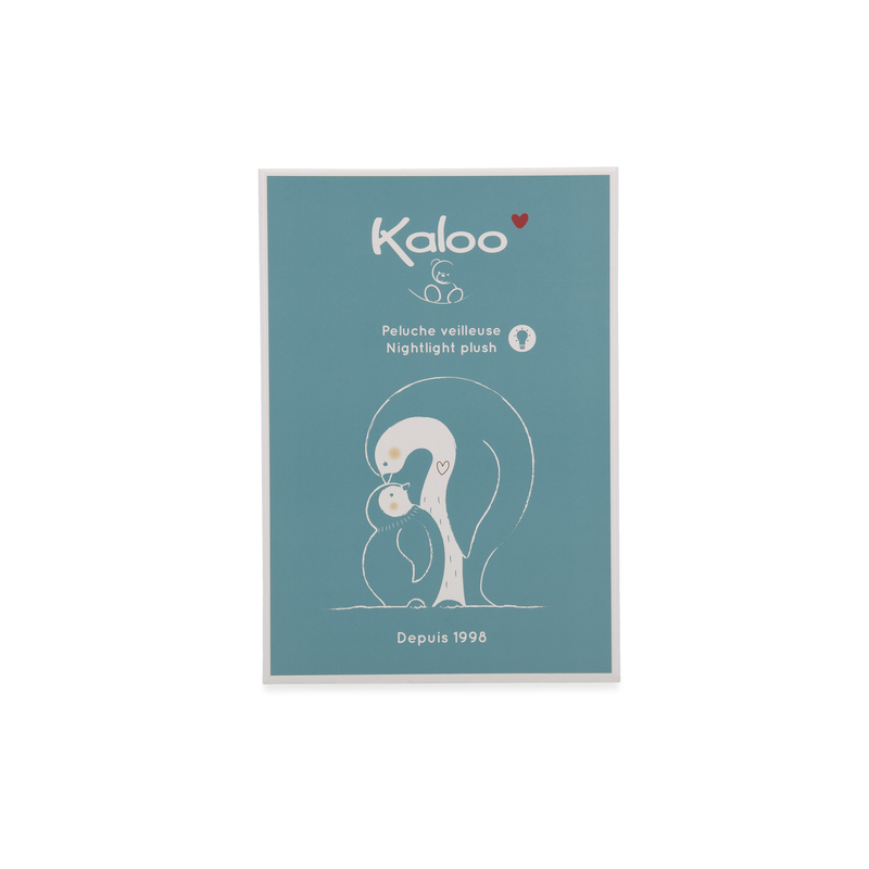 Peluche Veilleuse Manchot Bleu KALOO packaging