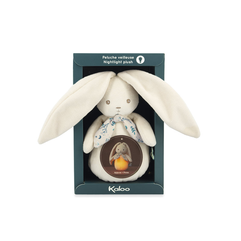 Peluche Veilleuse nomade Lapin Crème Kaloo packaging