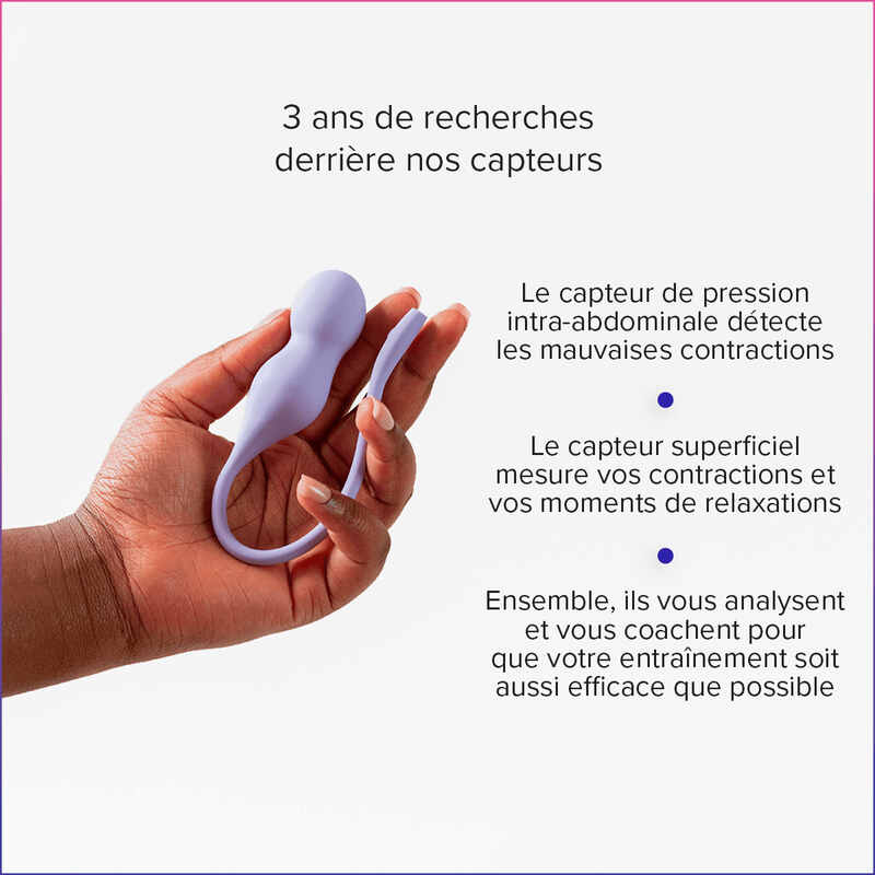 Perifit Care + sonde de renforcement périnéale connectée Perifit explications 2