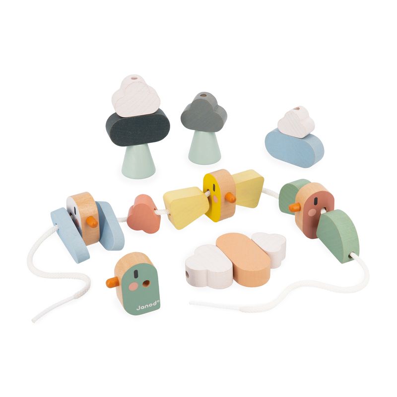 Perles à enfiler Oiseaux Sweet Cocoon Janod produit
