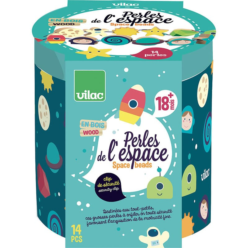 Perles de l'espace Dans les étoiles Vilac Emballage
