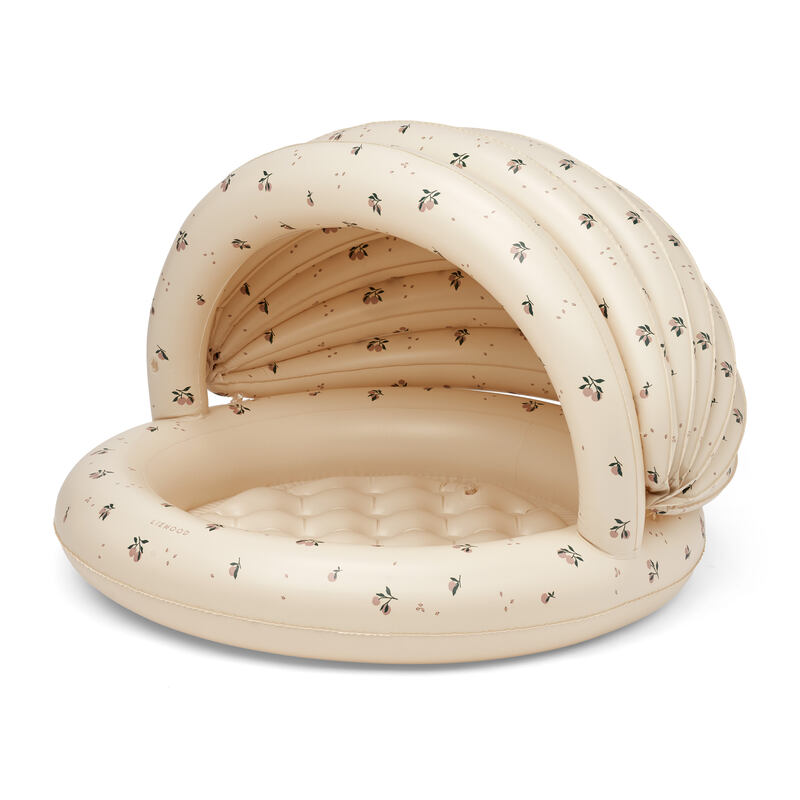 Petite piscine avec capote imprimée Hadley Peach / Sea shell Liewood produit