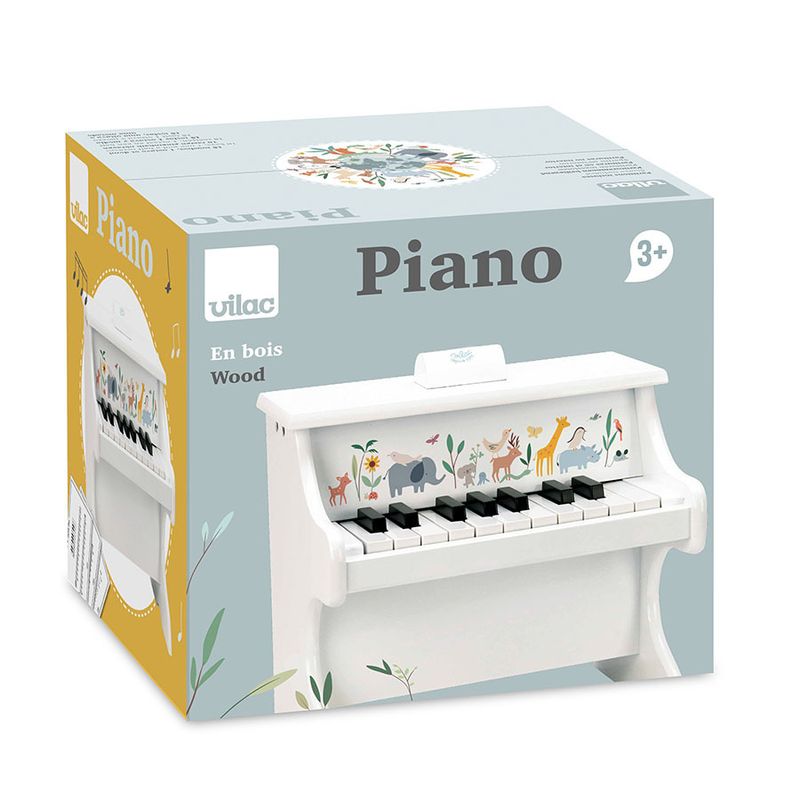 Piano Les animaux du monde avec partitions Sarah Betz Vilac packaging