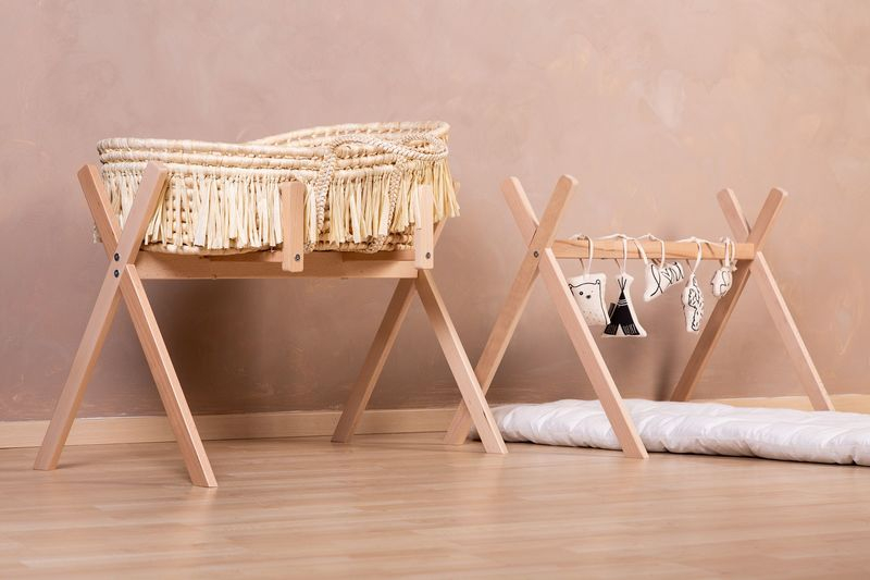 Pied de couffin Moise Tipi et Play Gym Childhome Set