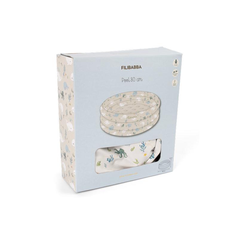 Piscine 80 cm Alfie Les contes de Christian la Baleine FILIBABBA packaging