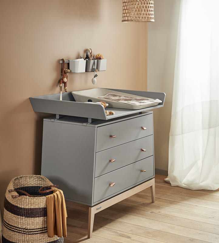 Commode Luna Chêne / Gris Leander Ambiance