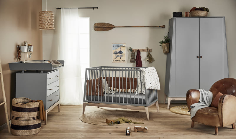 Commode Luna Chêne / Gris Leander Lifestyle
