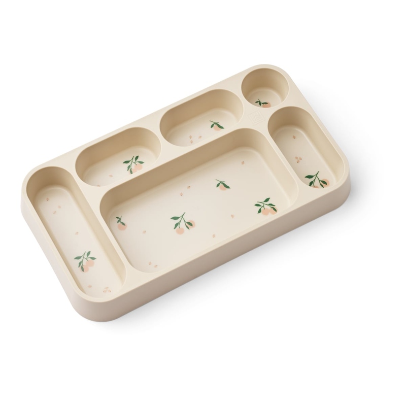 Plateau compartimenté Mosu Liewood  Peach / Sea shell