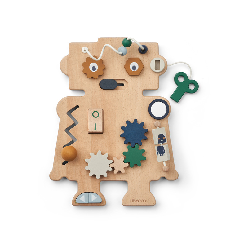 Plateau de jeu Carola Robot Indigo blue multi mix Liewood configuration 2