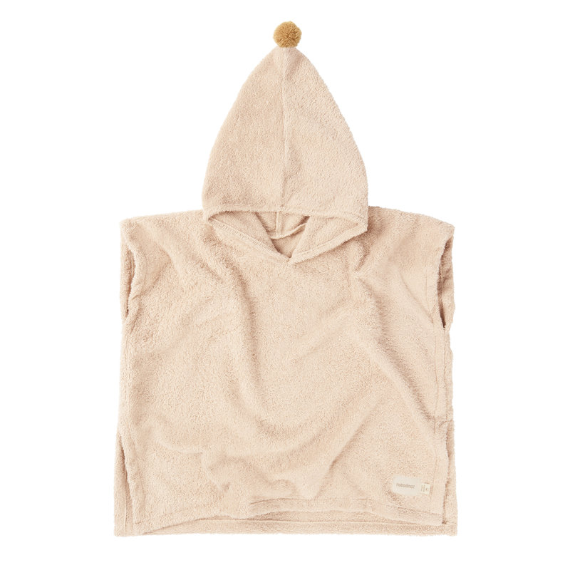 Poncho de bain So Cute Nobodinoz latte 