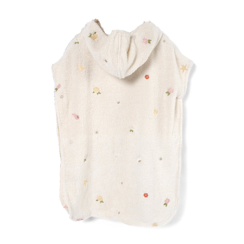 Poncho de plage brodé GOTS - Ocean Blossom Filibabba produit dos 