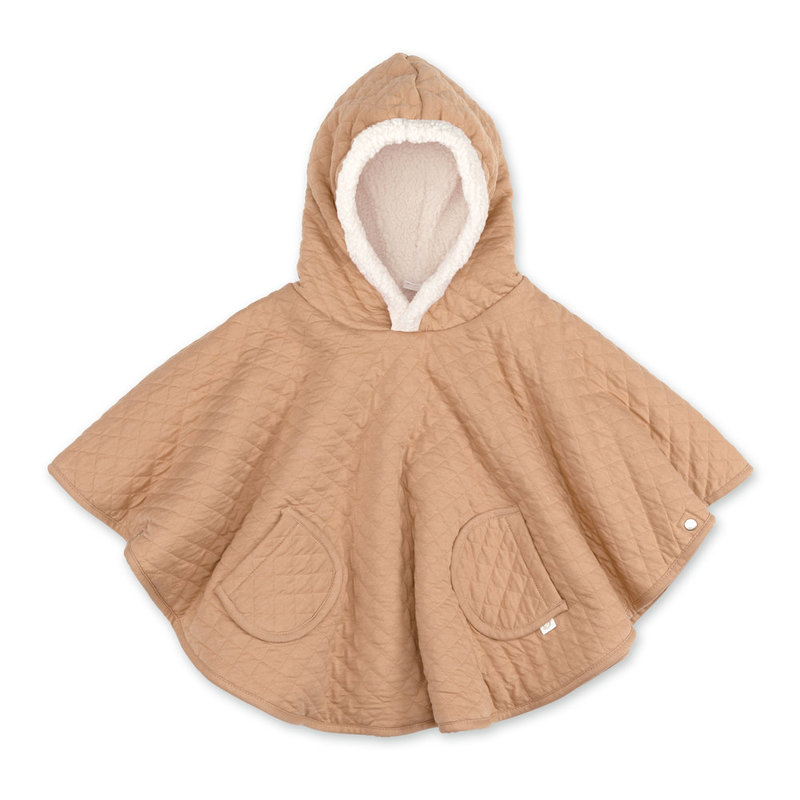 Poncho de voyage 9-36m Pady quilted + teddy Beige Bemini produit 