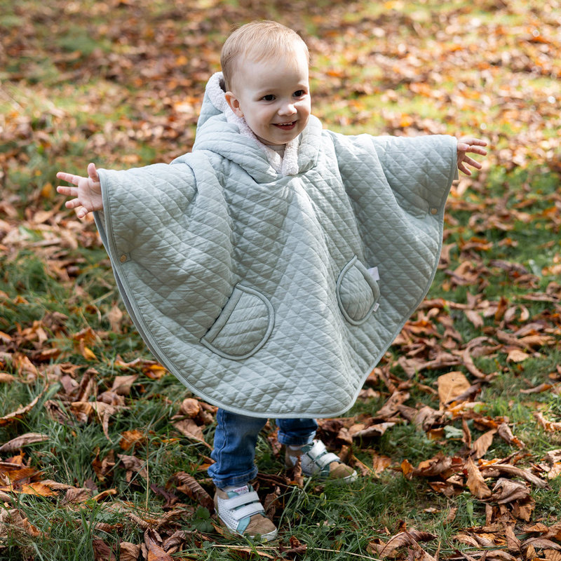 Poncho de voyage 9-36m Pady quilted + teddy Lunar Bemini lifestyle 