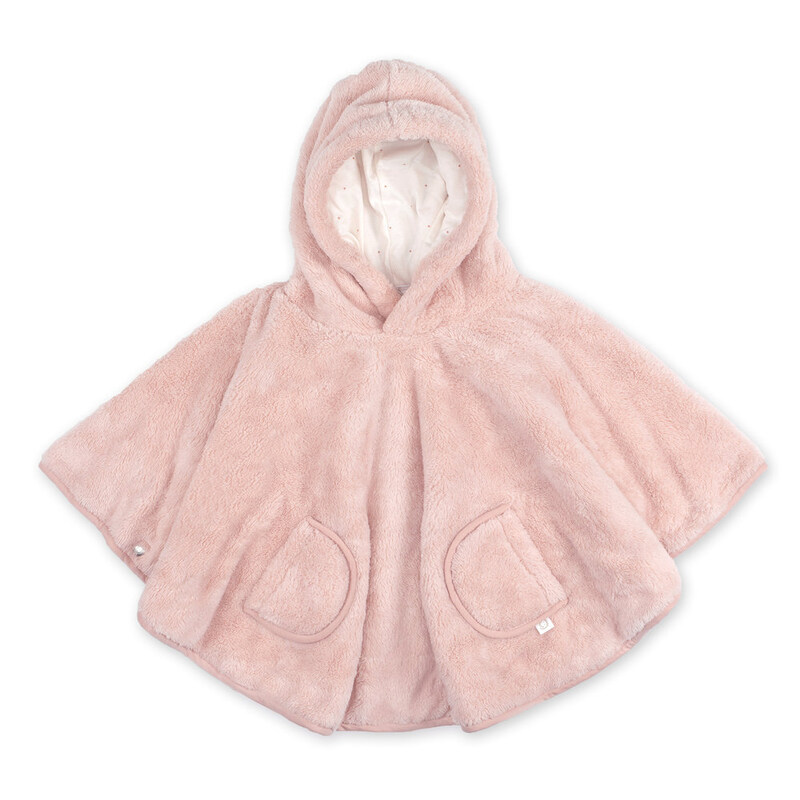 Poncho de voyage 9-36 mois Softy + Jersey Bemini Produit face blush
