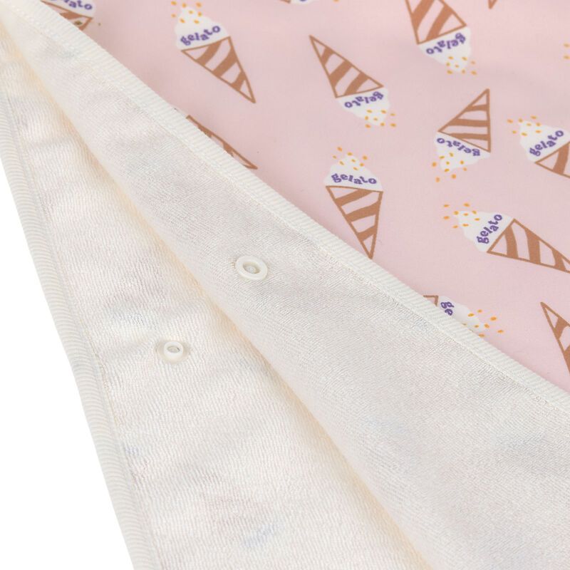 Poncho de plage Ice Cream Rose Pâle Lassig attache