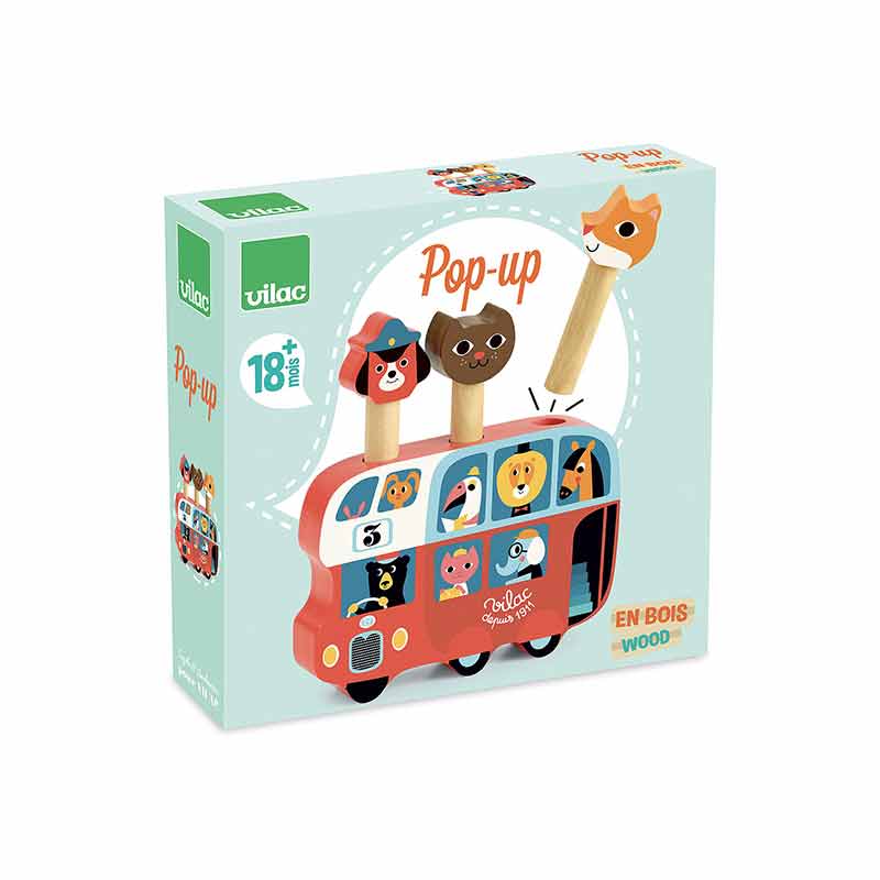 Pop-up autobus Ingela P.Arrhenius Vilac Packaging