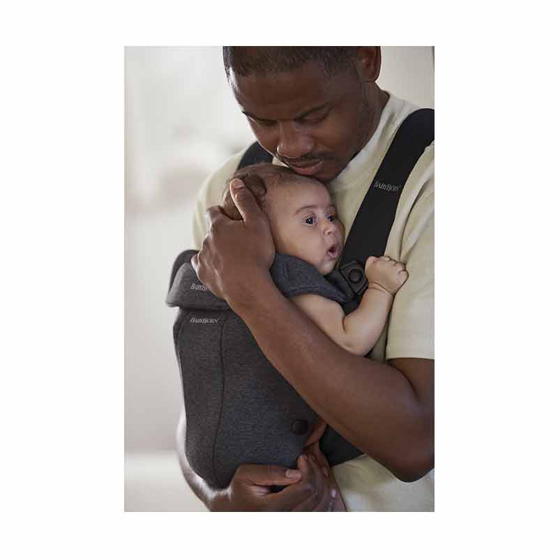 Porte bébé Mini Jersey 3D Gris Charbon Babybjorn portage