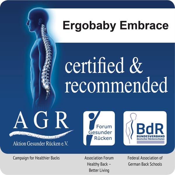 Porte-bébé physiologique Embrace Ergobaby Certification