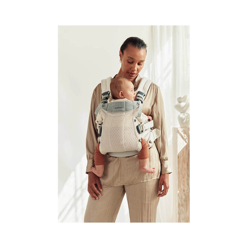 Porte-bébé Harmony Mesh 3D Crème Babybjorn face