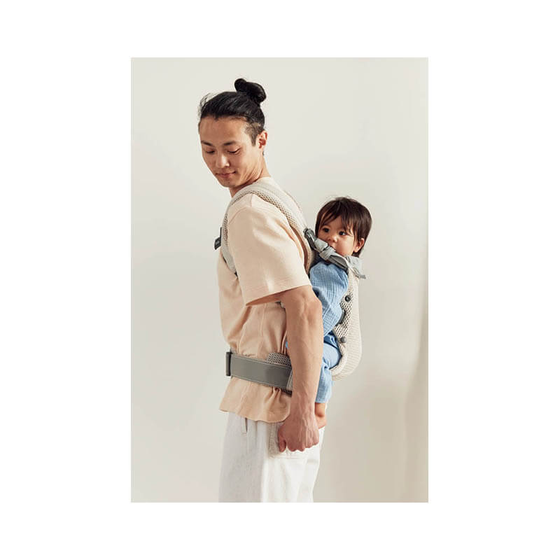 Porte-bébé Harmony Mesh 3D Crème Babybjorn profil dos