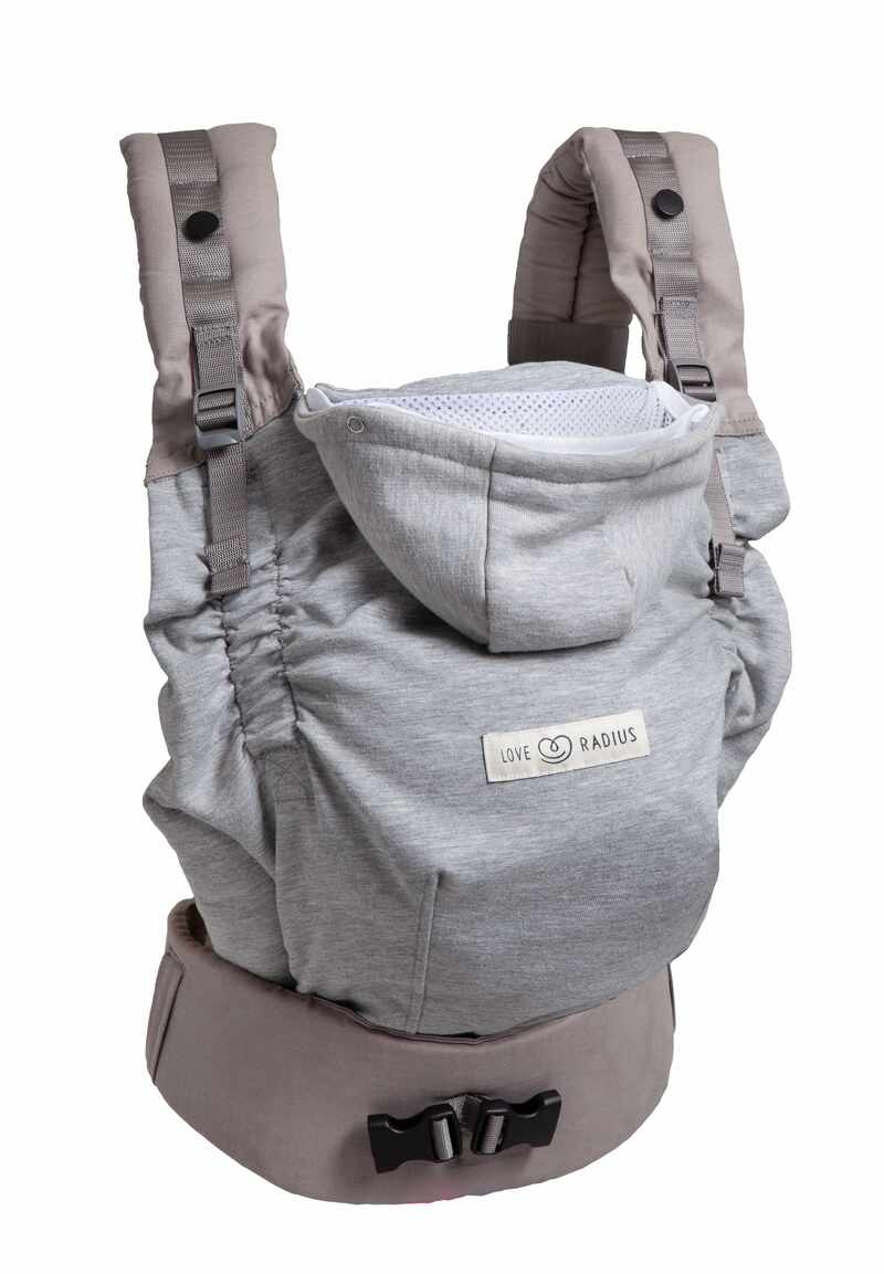 Porte-bébé HoodieCarrier 2 Gris Athlétique Love Radius produit