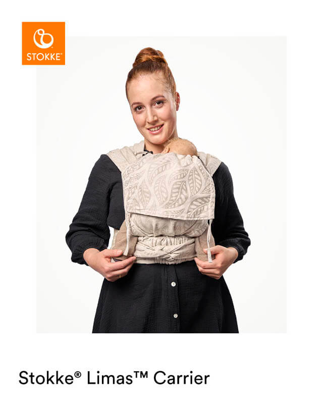 Porte-bébé Limas Carrier Coton Bio Gris mélangé Stokke nourrisson