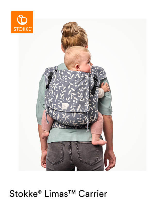 Porte-bébé Limas Carrier Plus Coton bio Stokke vue de dos