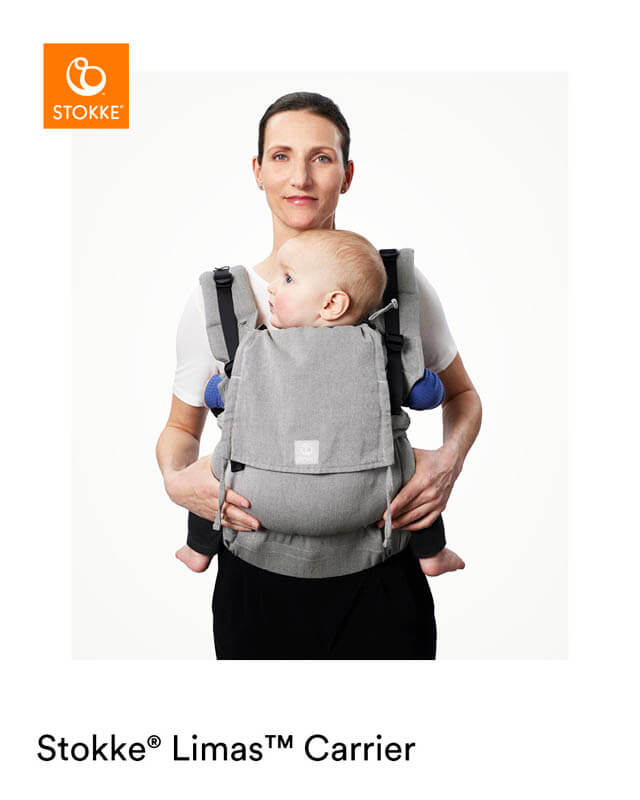 Porte-bébé Limas préformé Carrier Flex Coton Bio Stokke face bébé