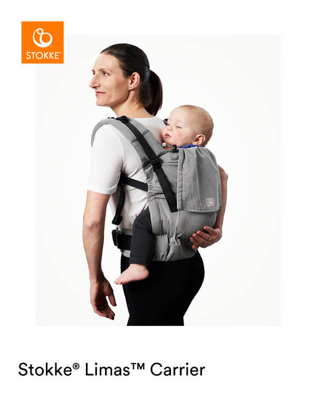 Porte-bébé Limas préformé Carrier Flex Coton Bio Stokke dos