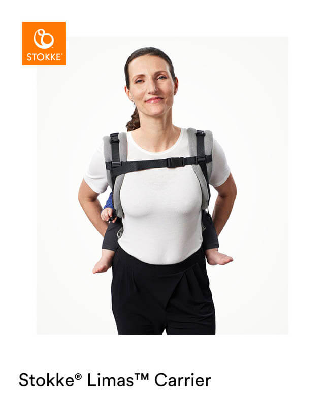 Porte-bébé Limas préformé Carrier Flex Coton Bio Stokke sangle poitrine