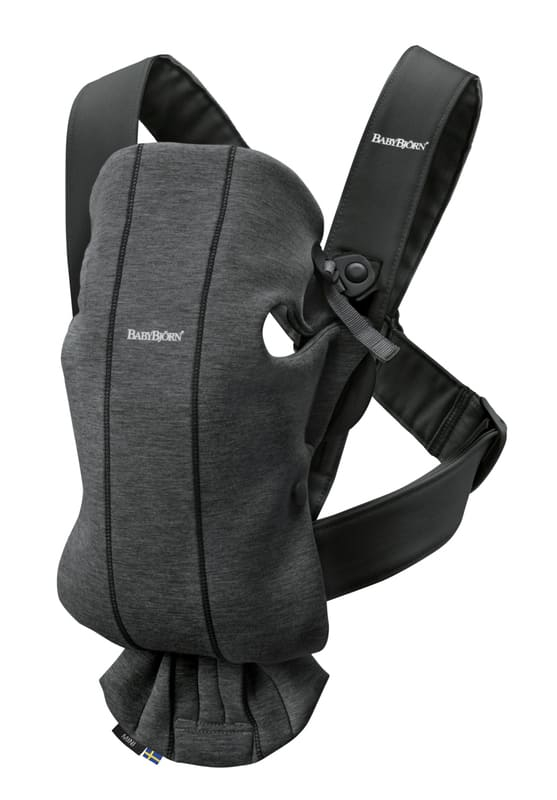 Porte bébé Mini Jersey 3D Gris Charbon Babybjorn