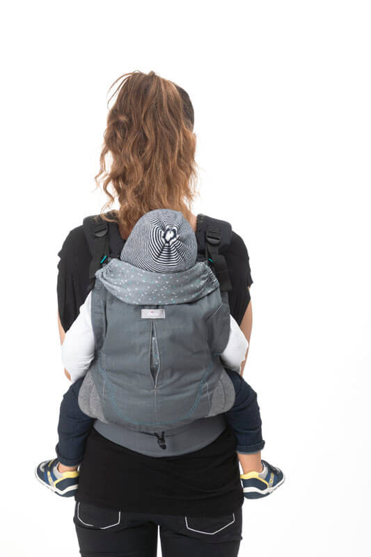 Porte-bébé Myamaki Fit Cool Grey Chicco Produit Porté Enfant Dos