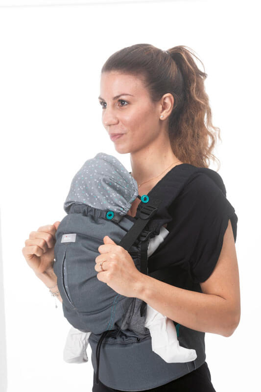 Porte-bébé Myamaki Fit Cool Grey Chicco Produit Côté 2 