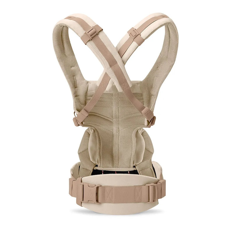 Porte-bébé Omni Classic Mesh Natural Beige Ergobaby dos croisé