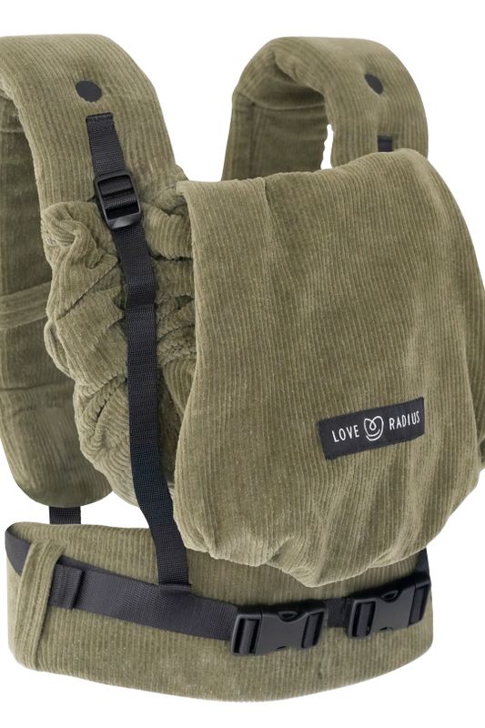 Porte-bébé PhysioCarrier V2 Velvet Green Love Radius profil