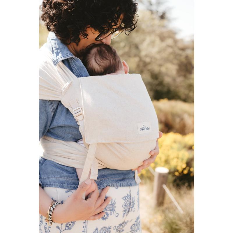 Porte bébé P'tit Evo en Lin Naturel NEOBULLE lifestyle 2