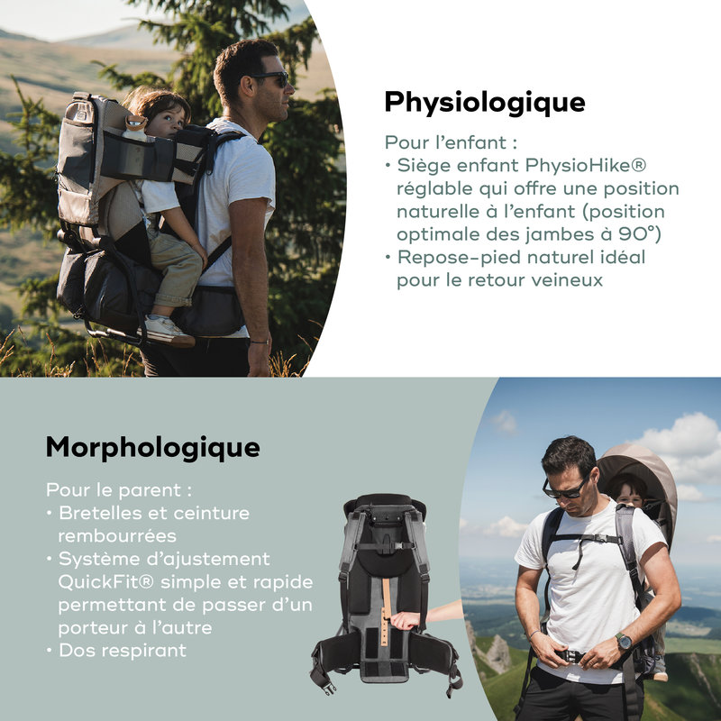 Porte-Bebe De Randonnee (+ Housse De Pluie) Moov & Hike + Dune Babymoov infos 5