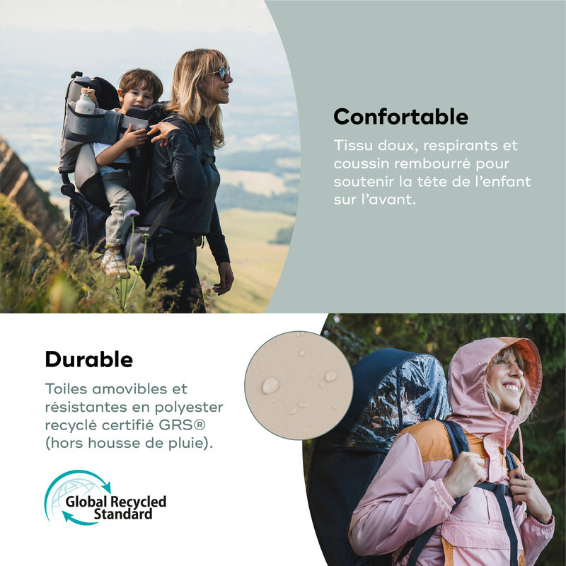 Porte-Bebe De Randonnee (+ Housse De Pluie) Moov & Hike + Dune Babymoov infos 3