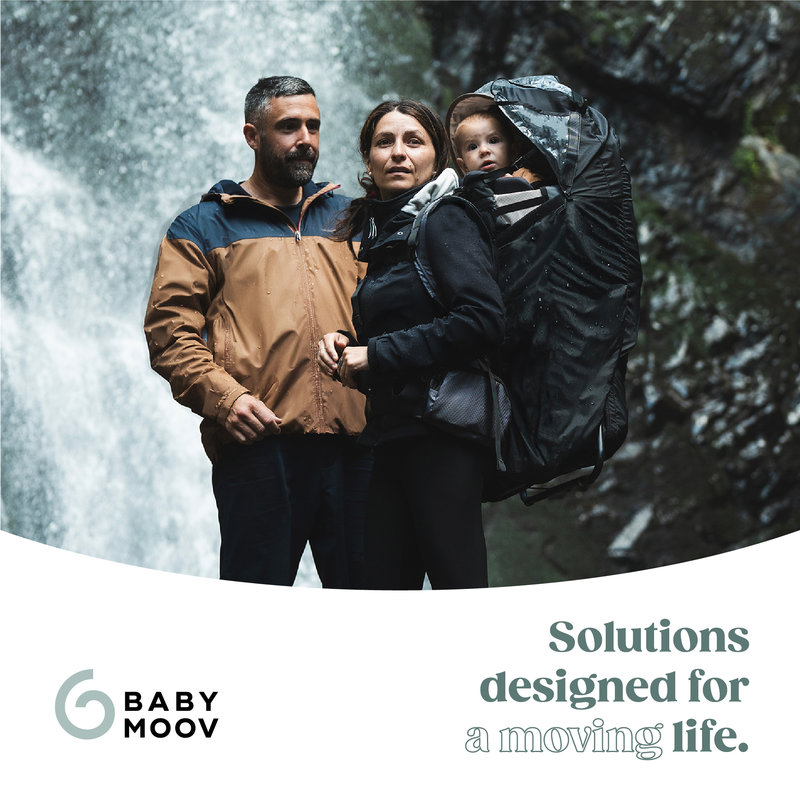 Porte-Bebe De Randonnee (+ Housse De Pluie) Moov & Hike + Dune Babymoov lifestyle 3