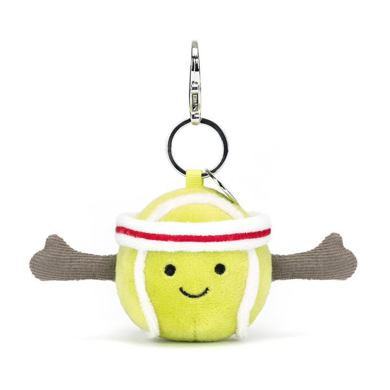 Porte-clé Amuseable Bag Charm Sports Tennis Jellycat face
