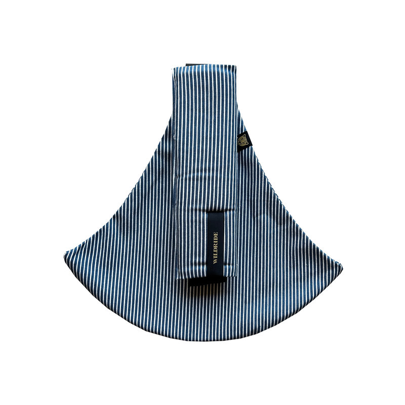 Porte Enfant 9 mois-4 ans Indigo Stripes Wildride  produit plié