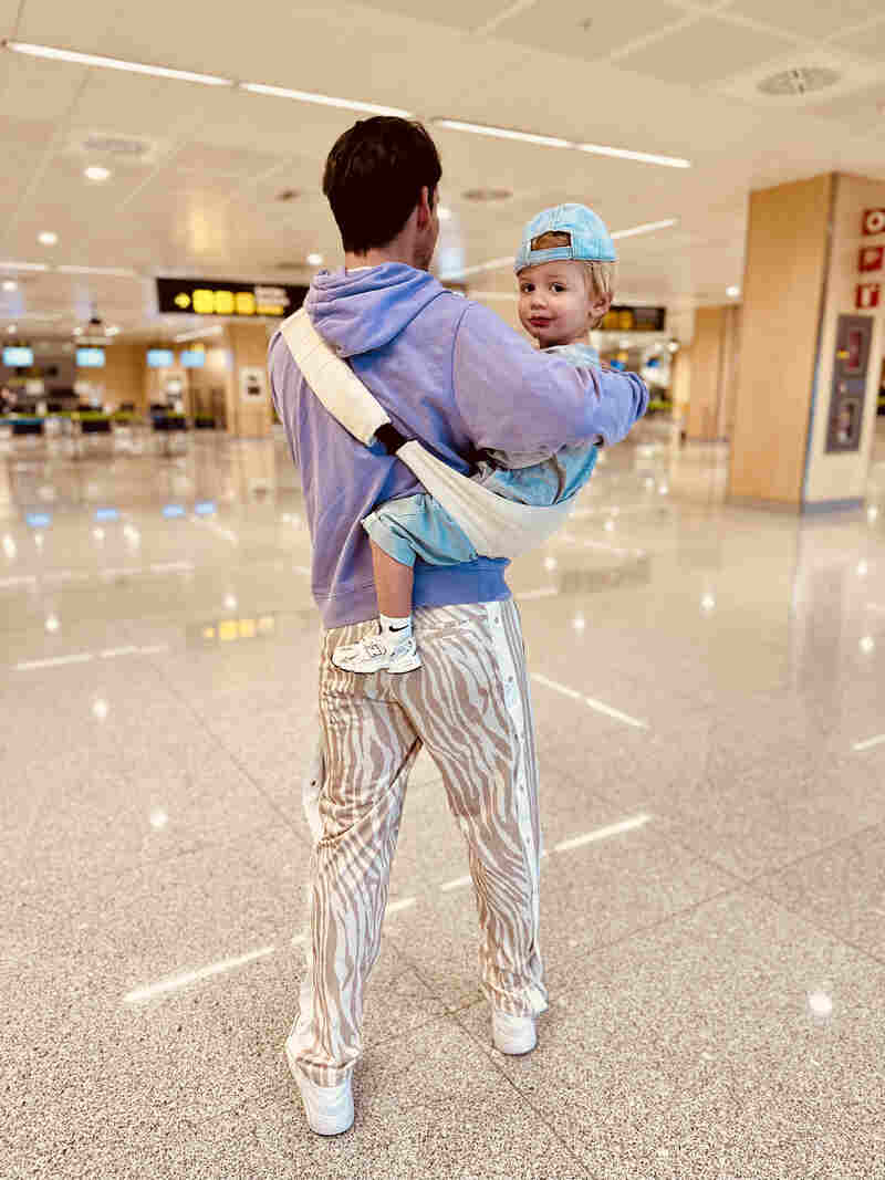 Porte Enfant 9 mois-4 ans Lin Sand Wildride lifestyle4